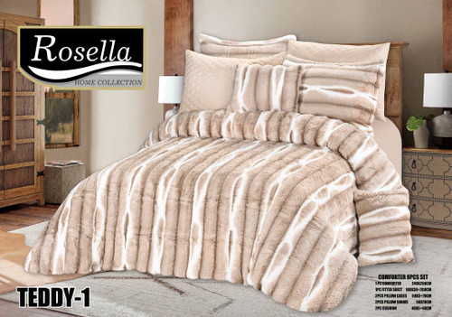 سرویس خواب رزلا مدل TEDDY دو نفره 8 تکه