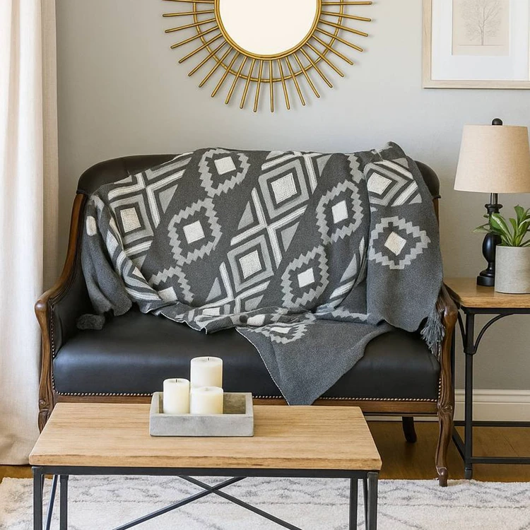 شال مبل طرحدار مدل سایز بزرگ ابعاد 300x140 سانتی‌متر