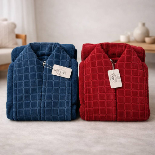 حوله پالتویی کلاه دار لوکس