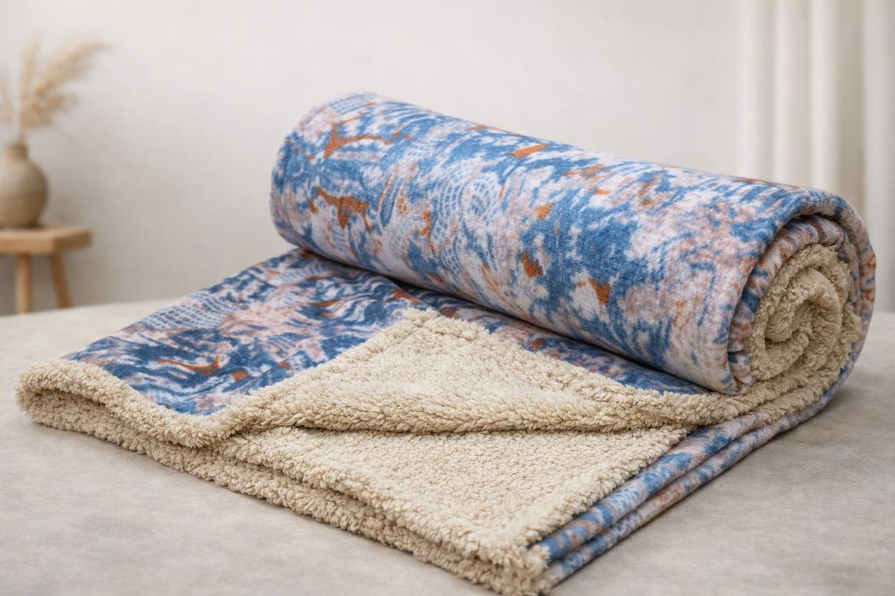 پتو دو لایه ی یکنفره شادیلون مدل Eco Sheep سایز 220x160 سانتی‌متر