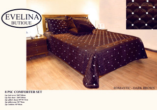 سرویس خواب مخمل EVELINA مدل رمانتیک دونفره ۸ تکه