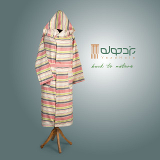 حوله تنپوش نخی سنتی یزدی صادراتی طرح رویا سایز XL (سایز 135 سانتیمتر)