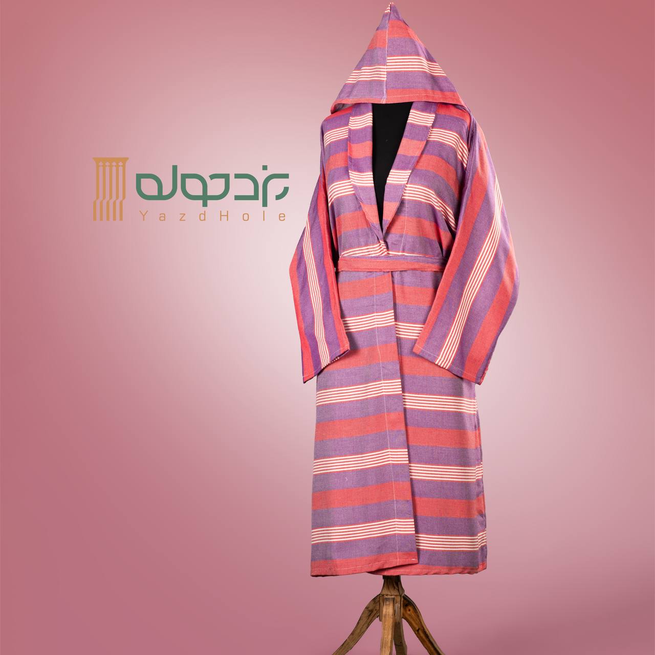 حوله تنپوش نخی سنتی یزدی طرح آریا سایز L (سایز 125 سانتیمتر)