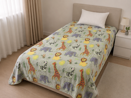 پتو مسافرتی SleepLine یک نفره طرح کودک و نوجوان مدل شبرنگ سایز ١۵0*٢00 سانتی متر