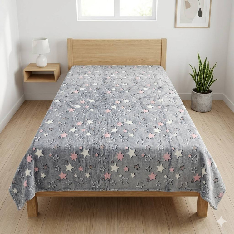 پتو مسافرتی SleepLine یک نفره طرح کودک و نوجوان مدل شبرنگ سایز ١۵0*٢00 سانتی متر