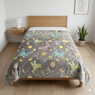 پتو مسافرتی SleepLine یک نفره طرح کودک و نوجوان مدل شبرنگ سایز ١۵0*٢00 سانتی متر