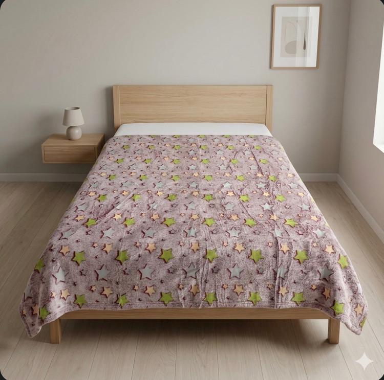 پتو مسافرتی SleepLine یک نفره طرح کودک و نوجوان مدل شبرنگ سایز ١۵0*٢00 سانتی متر