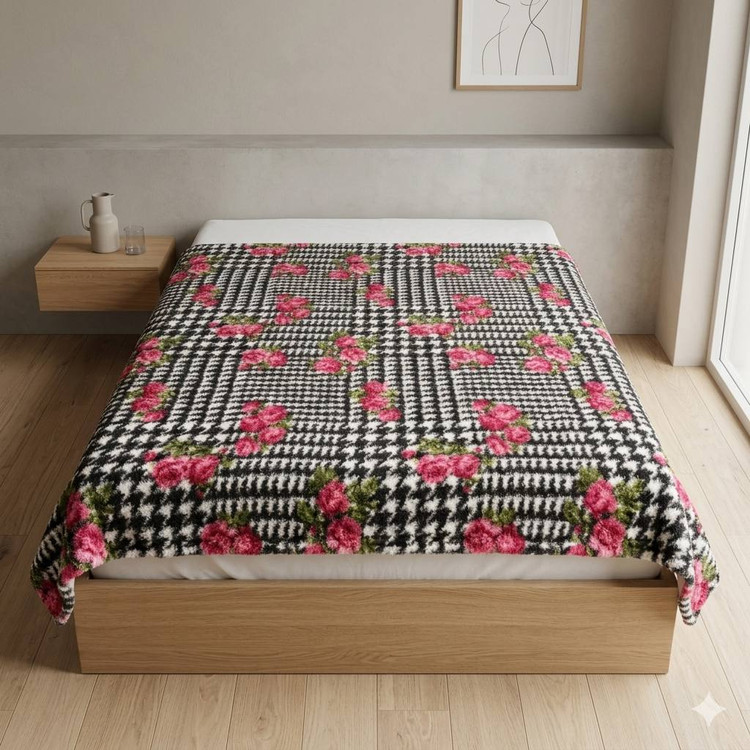 پتو مسافرتی یکنفره شادیلون مدل Rashel سایز 215x150 سانتیمتر