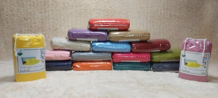 سرویس ملحفه متین دوخت مدل صبا دونفره 3 تکه سایز 200*180