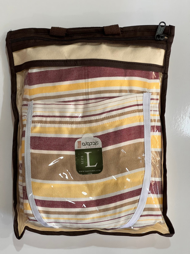 حوله تنپوش نخی سنتی یزدی صادراتی طرح رویا سایز L (سایز 125 سانتیمتر)