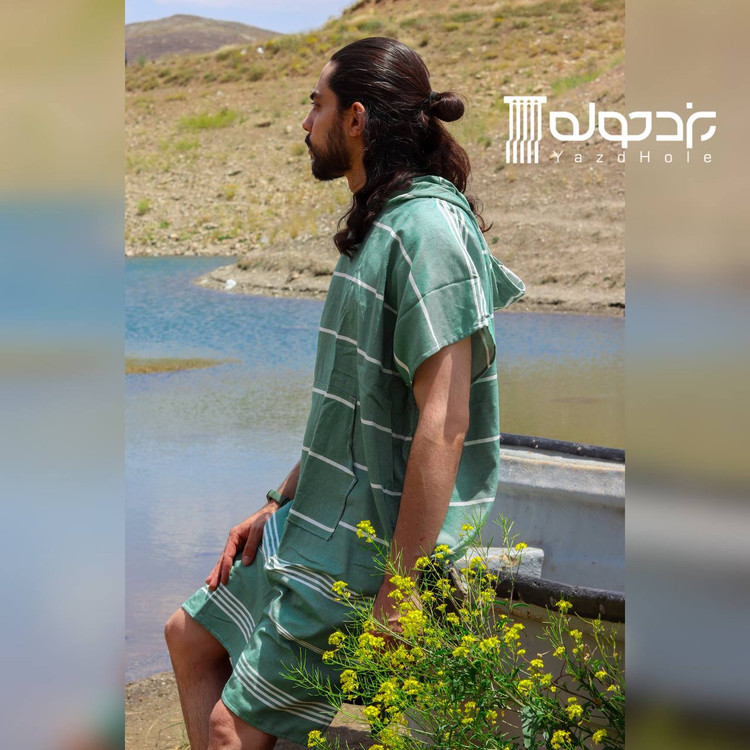 حوله نخی سنتی پانچویی بزرگسال فری سایز (سفری)