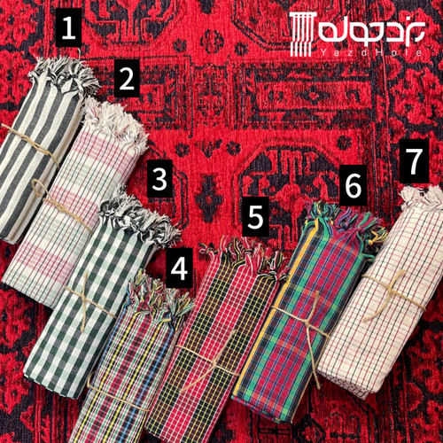 سفره نخی یزدی اعلا ریشه دار سایز 100*100 سانتیمتر