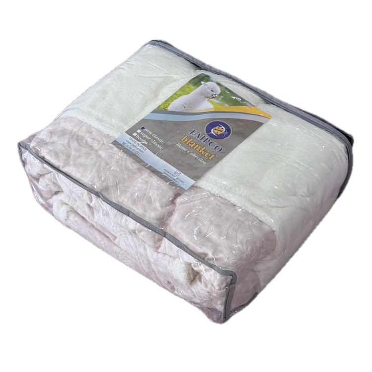 پتو یک نفره فایپکو مدل New Sheep سایز 150×200 سانتی متر