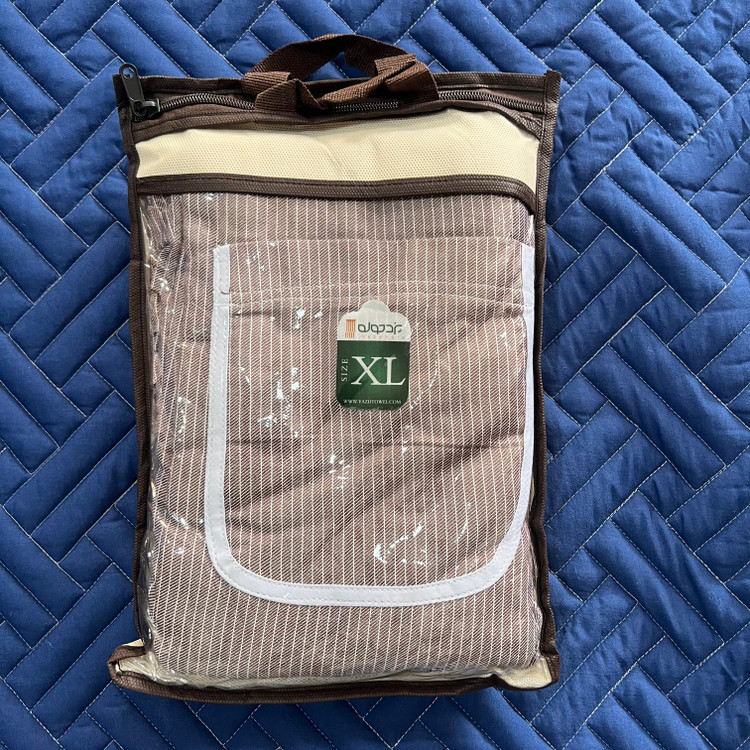 حوله تنپوش نخی سنتی یزدی صادراتی طرح دیپلمات سایز XL (سایز 135 سانتیمتر)