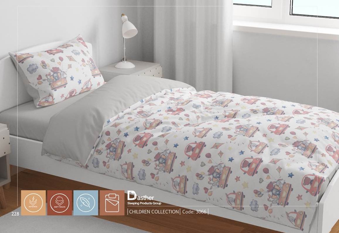 سرویس لحاف روتختی دستر یکنفره طرح نوجوان کد 3066