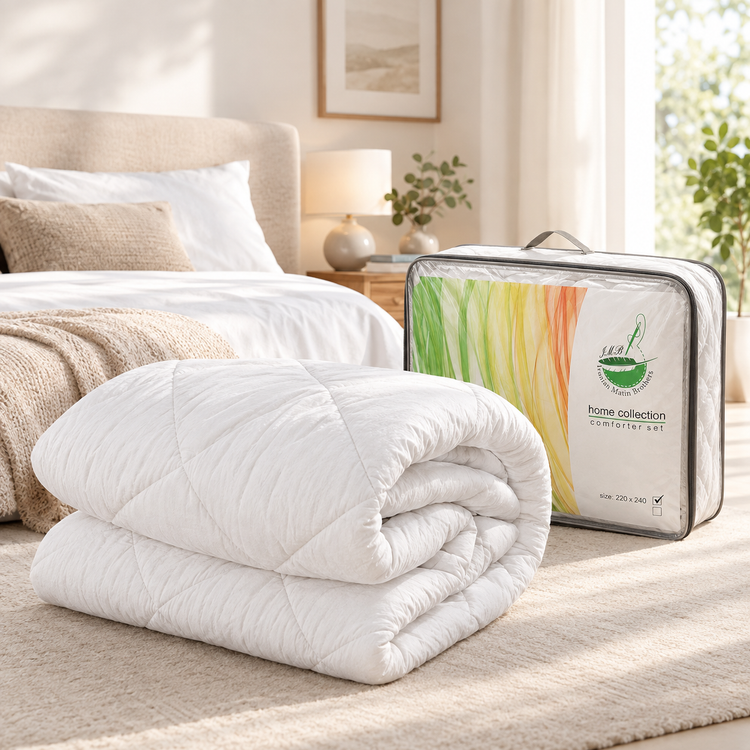 لحاف لایت متین دوخت مدل فرمیسک دو نفره سایز 240 ×220 سانتی متر