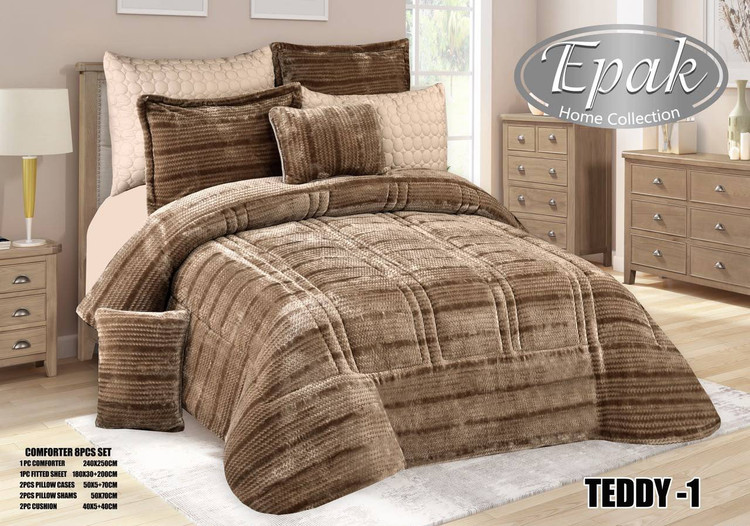 سرویس خواب رزلا مدل TEDDY دو نفره 8 تکه